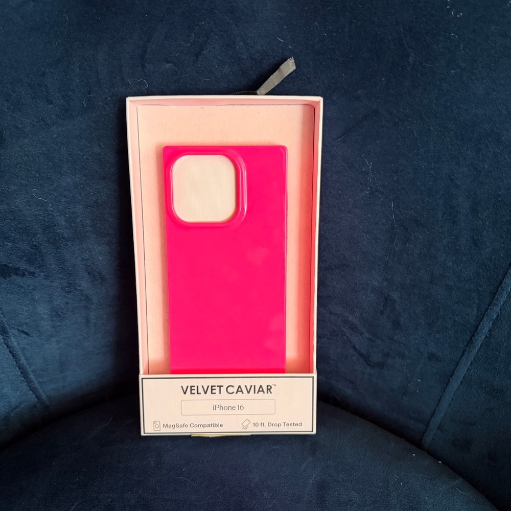 Velvet Caviar Neon Pink iPhone 16 Case